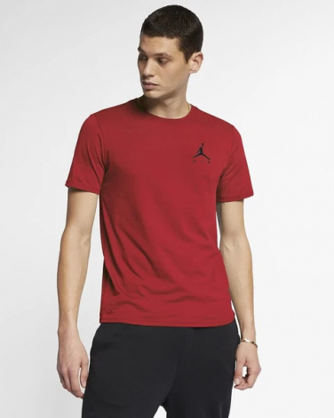 Футболка Nike JORDAN JUMPMAN AIR EMBRD TEE красная AH5296-687