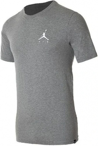 Футболка Nike Jordan JSW TEE JMPMN AIR EMBRD серая AH5296-091