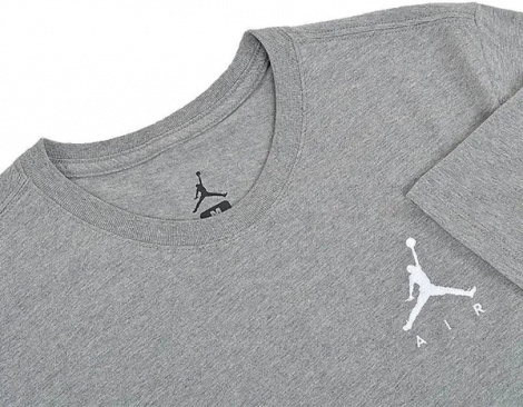 Футболка Nike Jordan JSW TEE JMPMN AIR EMBRD серая AH5296-091