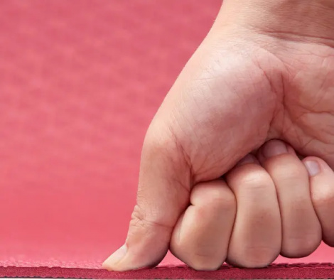 Коврик для йоги Adidas YOGA MAT бордовый ADYG-10001CB