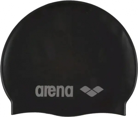 Шапочка для плавания детская Arena CLASSIC SILICONE JR черная 91670-055