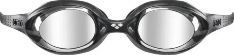Очки для плавания детские Arena SPIDER JR MIRROR черно-салатовые 1E362-056