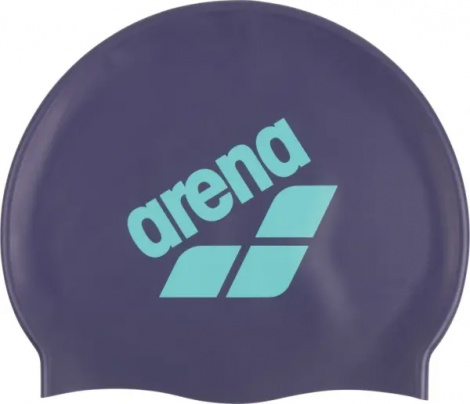 Шапочка для плавания Arena BIG LOGO CAP фиолетово-голубая 009276-202