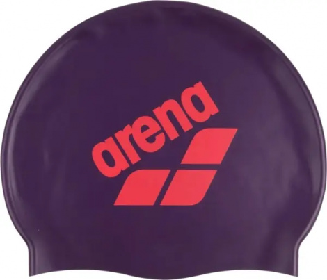 Шапочка для плавания Arena BIG LOGO CAP фиолетово-красная 009276-200