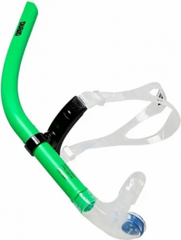 Дыхательная трубка для плавания Arena SWIM SNORKEL III зеленая 004825-605