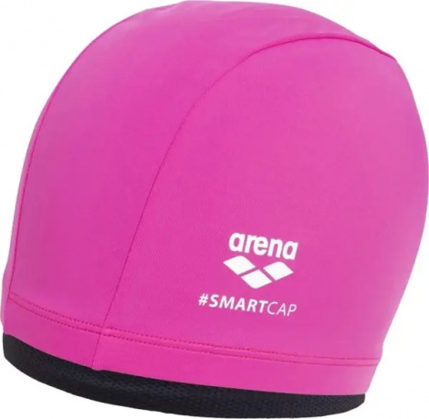 Шапочка для плавання жіноча Arena SMARTCAP рожево-чорно-біла 004401-500
