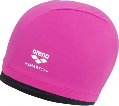 Шапочка для плавання жіноча Arena SMARTCAP рожево-чорно-біла 004401-500