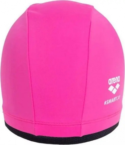 Шапочка для плавання жіноча Arena SMARTCAP рожево-чорно-біла 004401-500