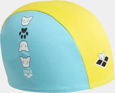 Шапочка для плавания детская Arena FRIENDS KIDS POLYESTER CAP бирюзово-желтая 003994-310