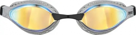 Очки для плавания Arena AIR-SPEED MIRROR серо-желто-черные 003151-201