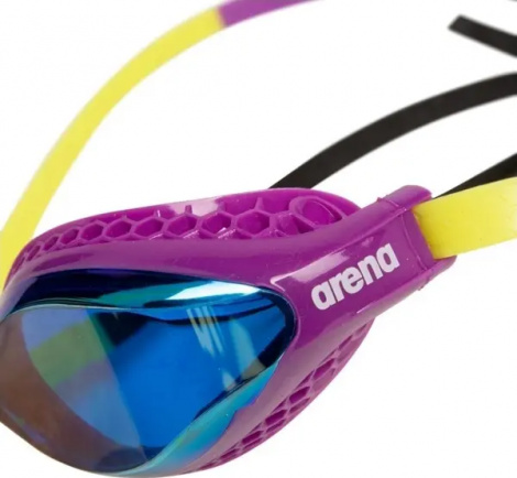 Очки для плавания Arena AIR-SPEED MIRROR фиолетово-сине-желто-черные 003151-110