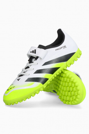 Детские сороконожки adidas Predator Club Hook-and-Loop TF Junior - белый