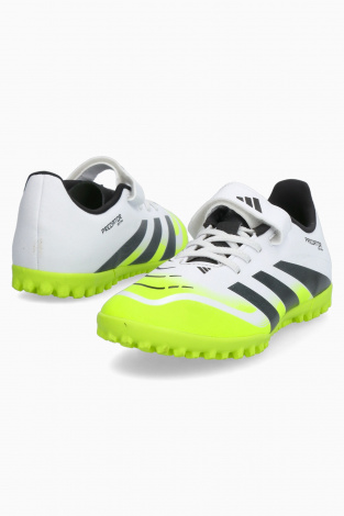 Детские сороконожки adidas Predator Club Hook-and-Loop TF Junior - белый