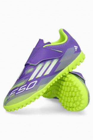 Детские сороконожки adidas F50 Club TF Junior - Фиолетовый