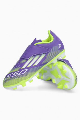 Детские бутсы adidas F50 Club FG/MG Junior - Фиолетовый