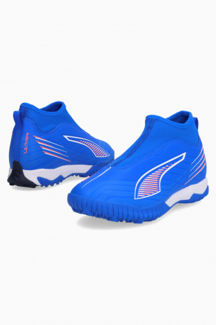 Детские сороконожки Puma Ultra 6 Match+ LL TT Mid Junior - синий