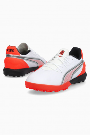 Детские сороконожки Puma King Match TT Junior - белый