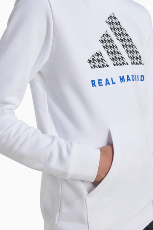 Дитяча кофта adidas Real Madrid 24/25 Graphic Junior - білий