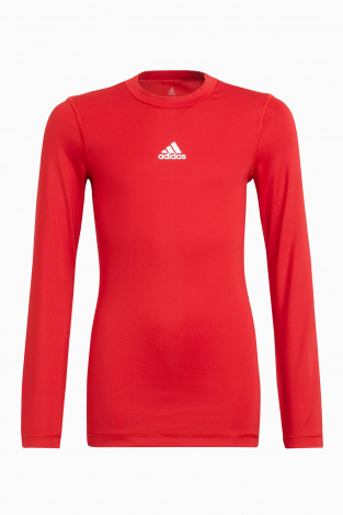 Дитяча термофутболка adidas Techfit Compression LS Junior - червоний