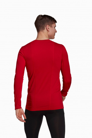 Термофутболка adidas Techfit Compression LS - червоний