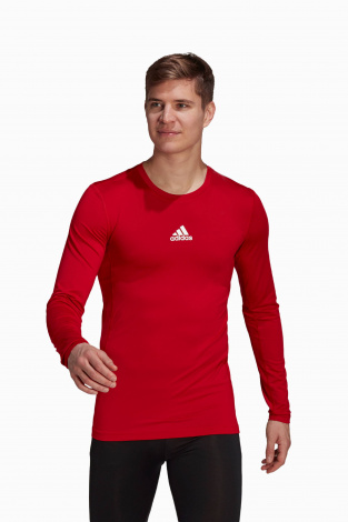 Термофутболка adidas Techfit Compression LS - червоний