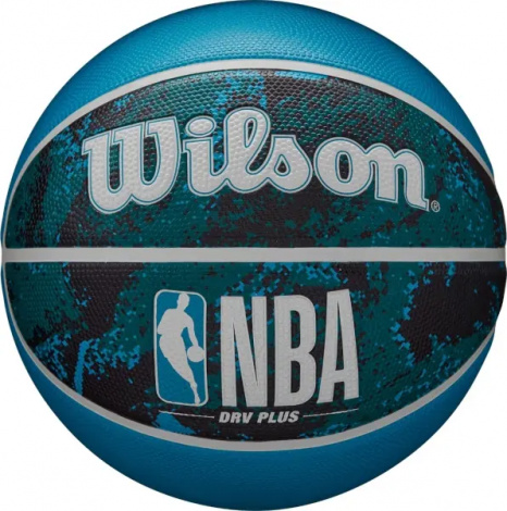 Баскетбольный мяч Wilson NBA DRV PLUS VIBE голубо-бирюзово-черный