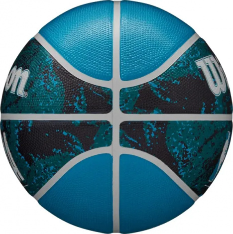 Баскетбольный мяч Wilson NBA DRV PLUS VIBE голубо-бирюзово-черный