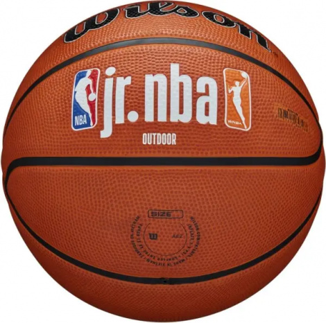 Баскетбольный мяч Wilson JR NBA FAM LOGO AUTH OUTDOOR оранжевый