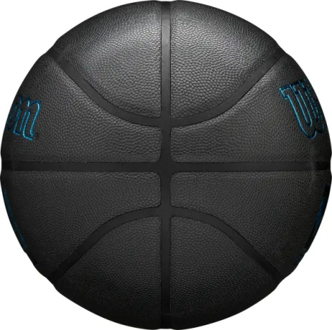 Баскетбольный мяч Wilson NBA FORGE PLUS CHARCOAL черно-голубой Размер 7 WZ2016803XB7