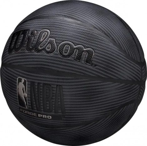 Баскетбольний м'яч Wilson NBA FORGE PRO MIDNIGHT чорно-темно-сірий