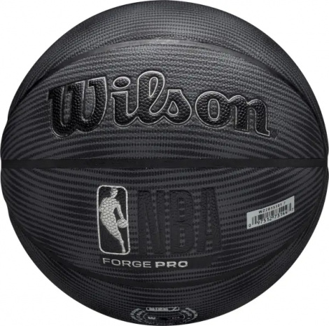 Баскетбольний м'яч Wilson NBA FORGE PRO MIDNIGHT чорно-темно-сірий