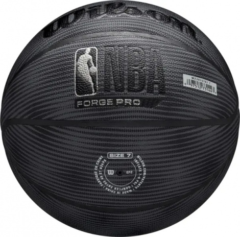 Баскетбольний м'яч Wilson NBA FORGE PRO MIDNIGHT чорно-темно-сірий