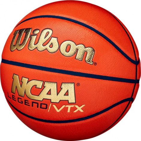 Баскетбольный мяч Wilson NCAA LEGEND VTX оранжево-золотой