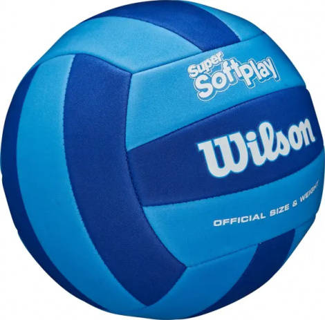 Волейбольний м'яч Wilson SUPER SOFT PLAY синьо-темно-синій