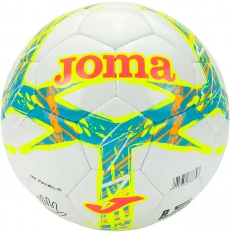 Футбольный мяч Joma DALI III бело-желто-бирюзовый