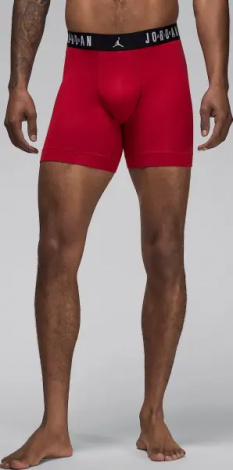 Труси (боксерки) Nike JORDAN FLIGHT COTTON CORE BOXER BRIEFS червоні, сірі, чорні (3 штуки) JM0622-H24