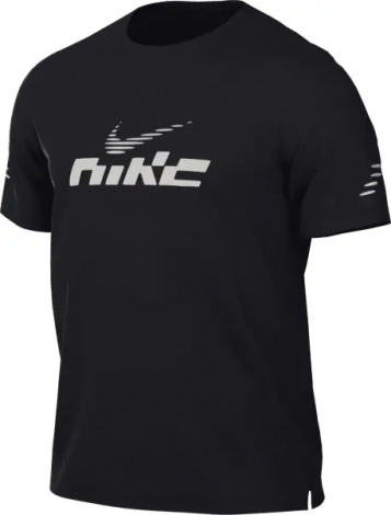 Футболка для бега Nike MILER FLASH DRI-FIT UV RUNNING черная IB4127-010
