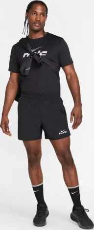 Футболка для бега Nike MILER FLASH DRI-FIT UV RUNNING черная IB4127-010