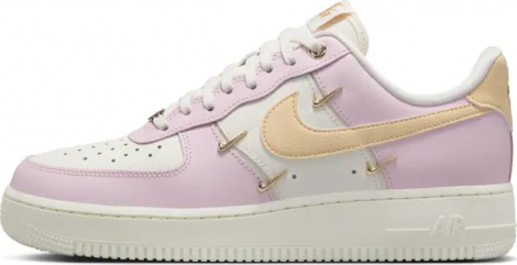 Кросівки жіночі Nike AIR FORCE 1 '07 LX світло-рожево-біло-золоті IB2574-600