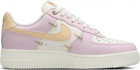 Кросівки жіночі Nike AIR FORCE 1 '07 LX світло-рожево-біло-золоті IB2574-600