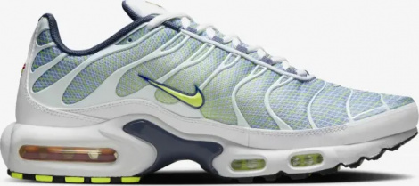 Кросівки Nike AIR MAX PLUS біло-синьо-салатові HV6227-001