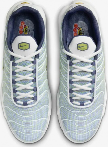 Кросівки Nike AIR MAX PLUS біло-синьо-салатові HV6227-001