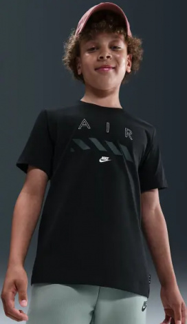 Футболка подростковая Nike AIR черная HV5191-010