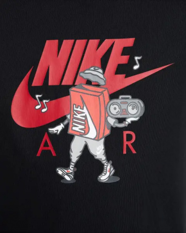Футболка подростковая Nike SPORTSWEAR черная HM5661-010