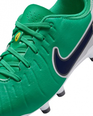 Бутси дитячі Nike JR TIEMPO LEGEND 10 ACADEMY FG/MG LV8 зелено-білі HJ7190-300
