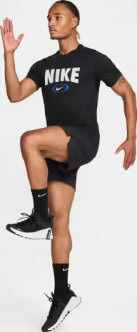 Футболка Nike DRI-FIT FITNESS черная HJ3594-010