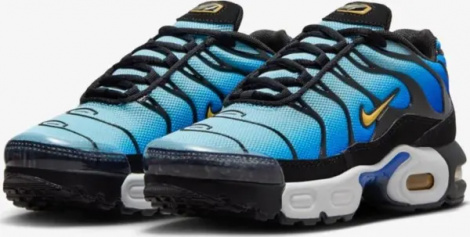 Кросівки дитячі Nike AIR MAX PLUS (PS) блакитно-чорні FZ0023-032