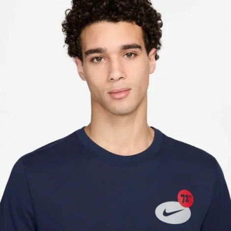 Футболка Nike DRI-FIT FITNESS GFX темно-синяя FV8366-451