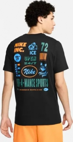 Футболка Nike DRI-FIT FITNESS GFX черная FV8366-010