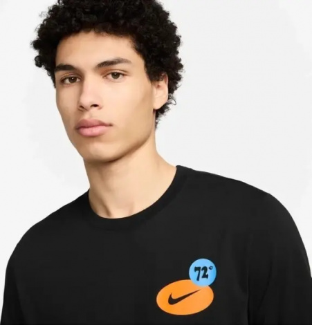 Футболка Nike DRI-FIT FITNESS GFX черная FV8366-010